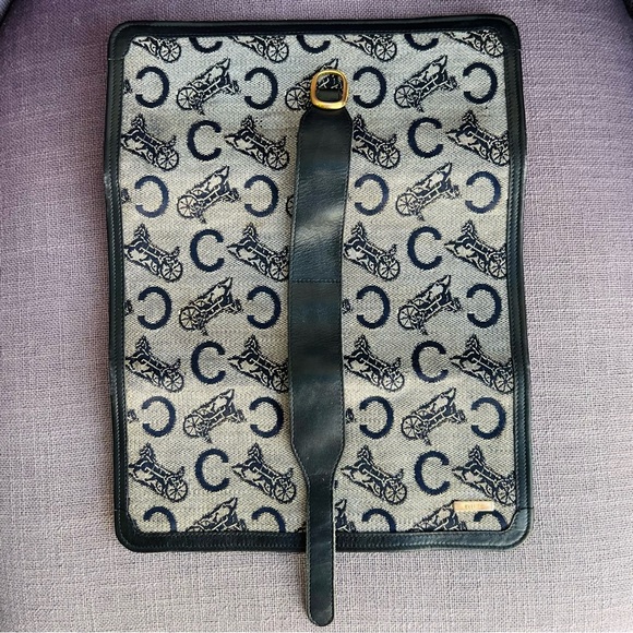 Celine monogram logo clutch bag jewelry case (?) leather canvas - Picture 4 of 8